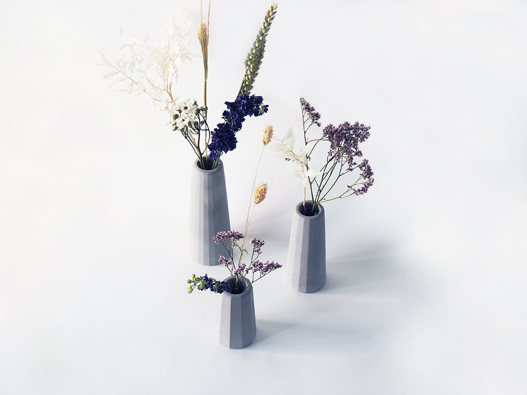 Vase en béton - Facette (taille L) Vases Gone's