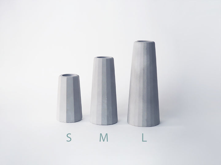 Vase en béton - Facette (taille S) Vases Gone's