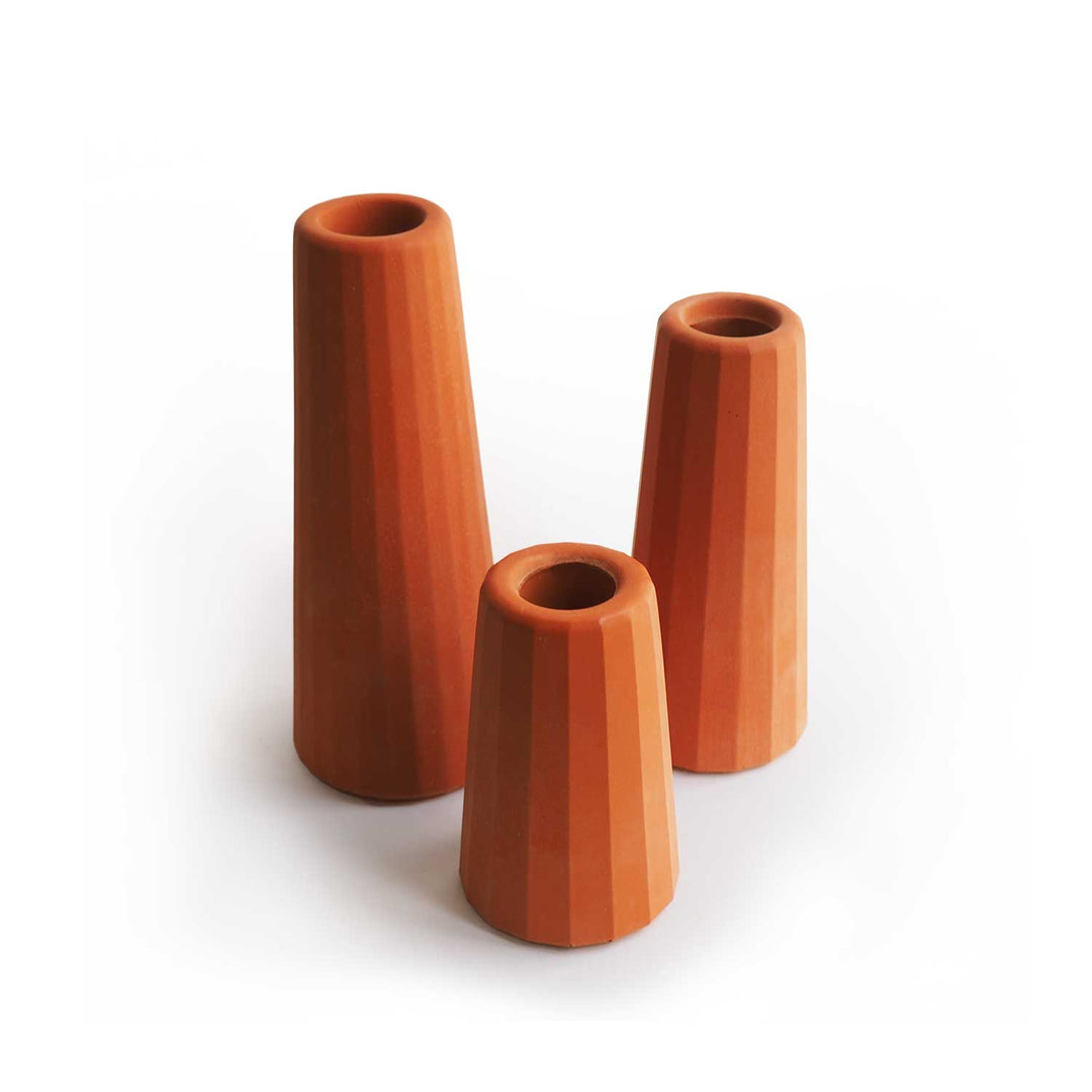 Vases en béton trio - Facette Vases Gone's