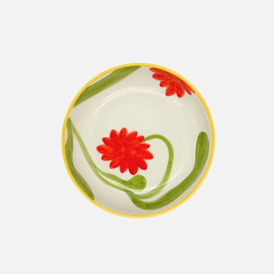 Deep plate Flowers (Set of 2)