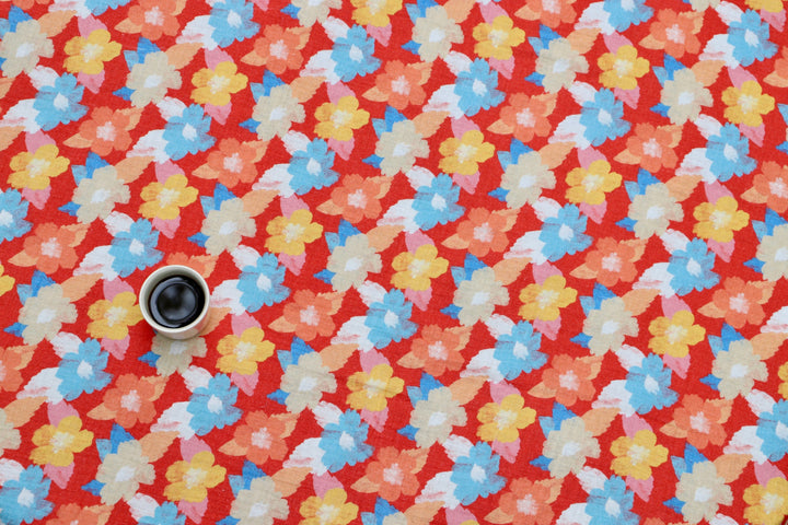 Nappe motif fleuri - Fleurs de Printemps Nappes Maryne Guyot créations