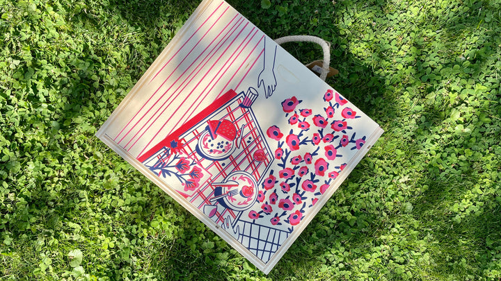 Coffret art de la table nomade - Mangue poivrée Coffrets pique-nique Maryne Guyot créations