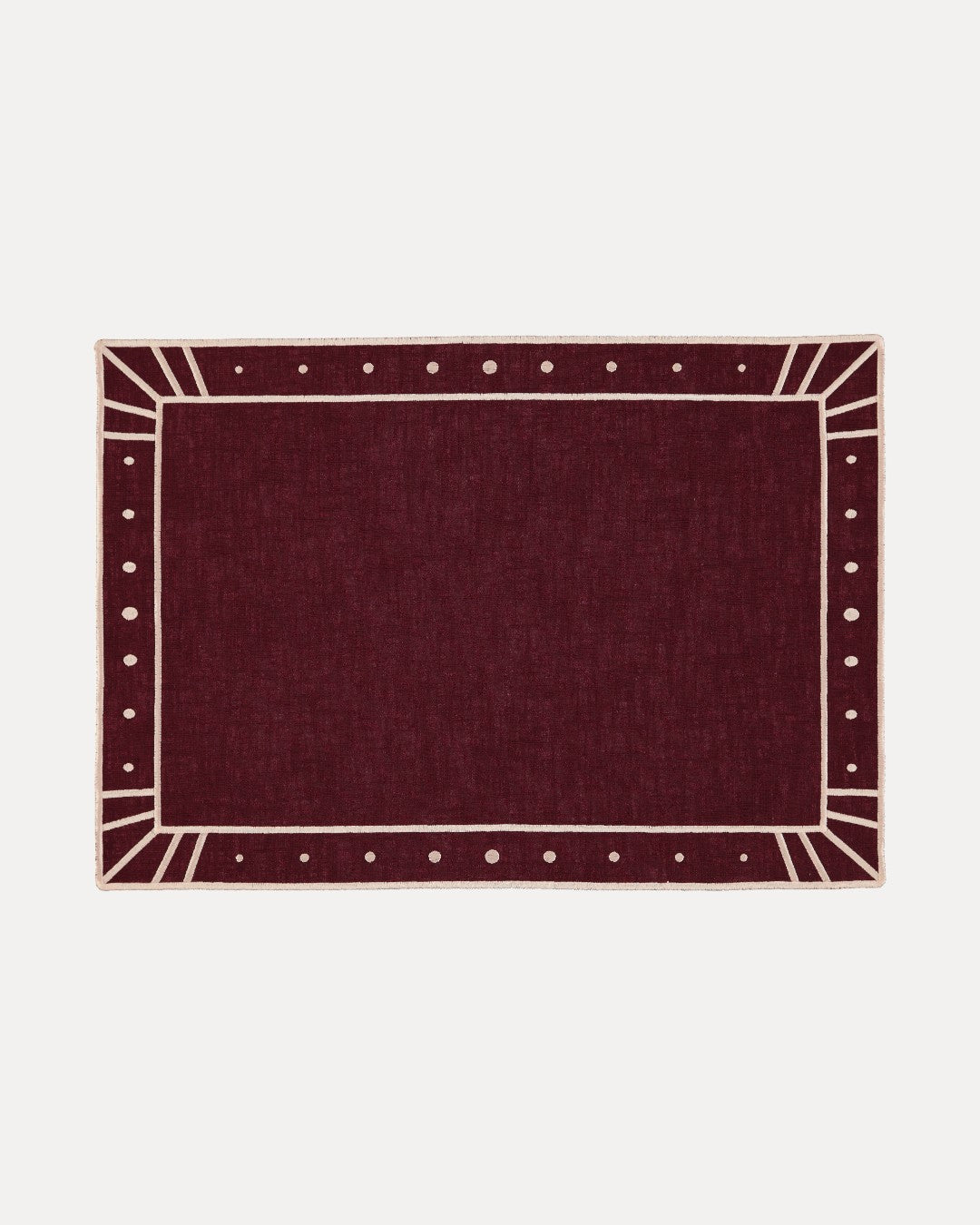 Placemat Belle Nuit, Bordeaux and Salmon