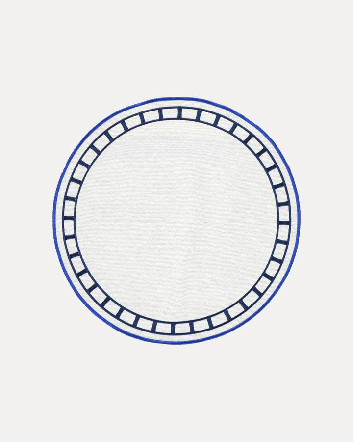 Marim Placemat, White and Blue