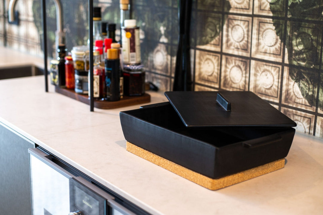Rectangular baking dish - Large - Matte black