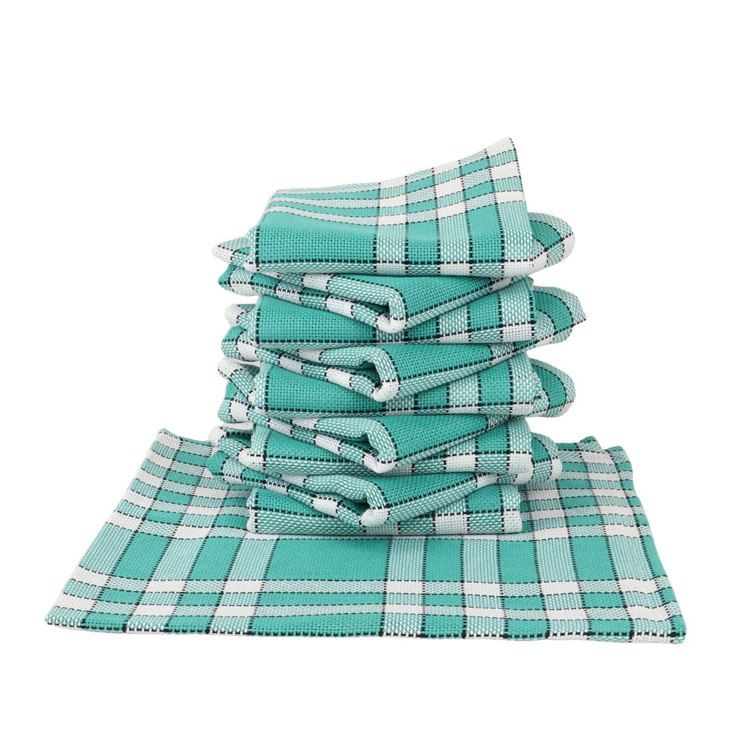 Lot de serviettes de table carreaux vichy normand vert NELLY Serviettes de table Linandelle