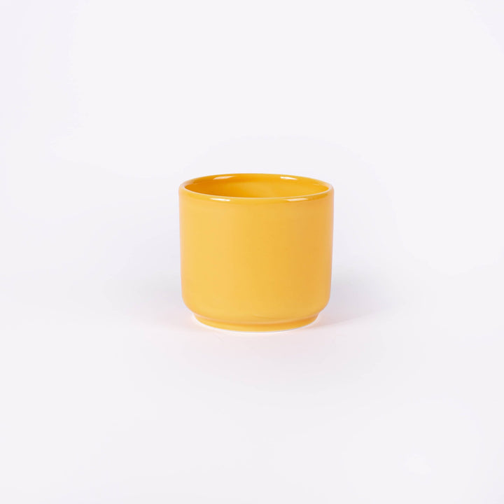 Tasse à café en porcelaine - Jaune moutarde Tasses Ogre la Fabrique