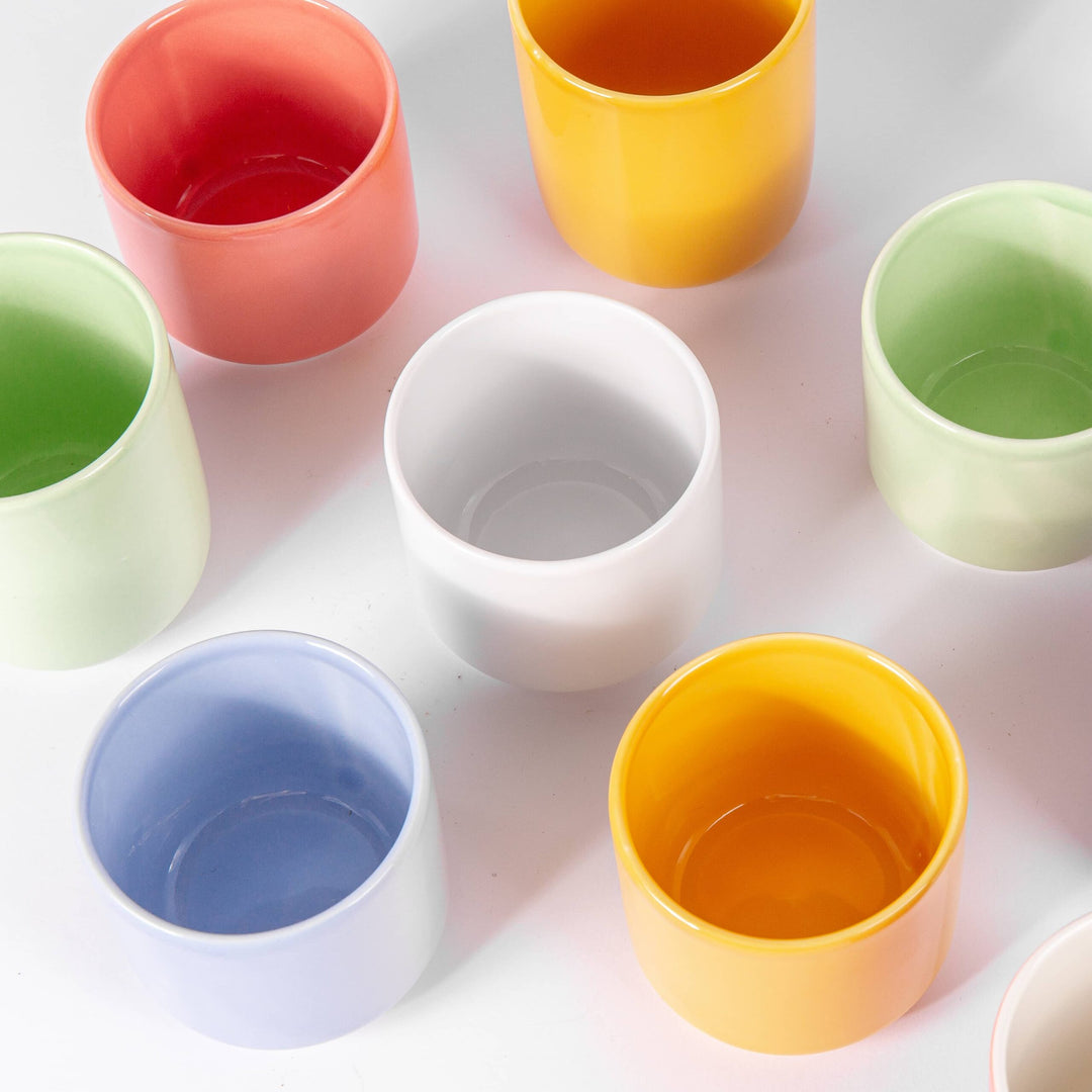 Tasse à café en porcelaine - Jaune moutarde Tasses Ogre la Fabrique