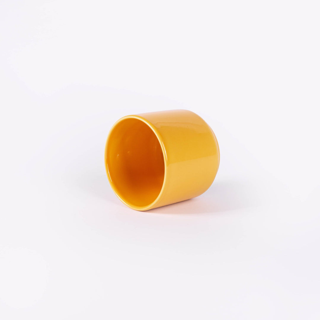 Tasse à café en porcelaine - Jaune moutarde Tasses Ogre la Fabrique