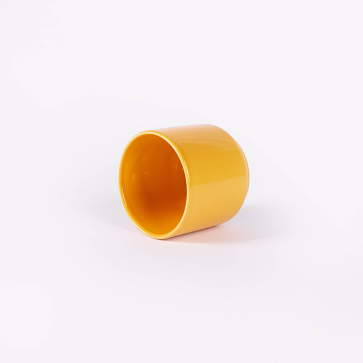 Tasse à café en porcelaine - Jaune moutarde Tasses Ogre la Fabrique
