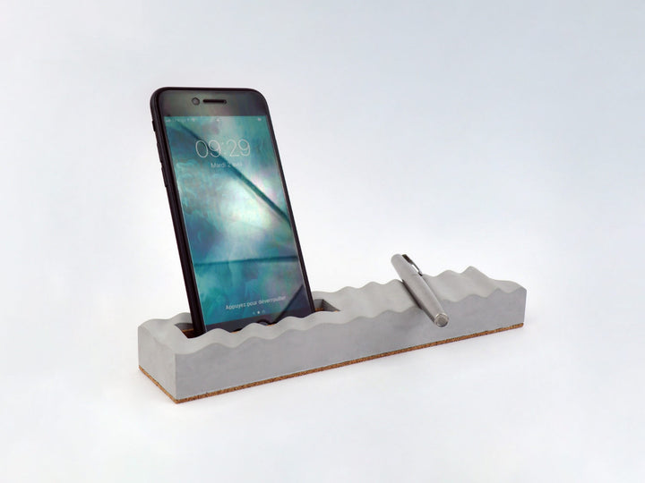 Support téléphone et stylos en béton - Onde Supports de téléphone Gone's