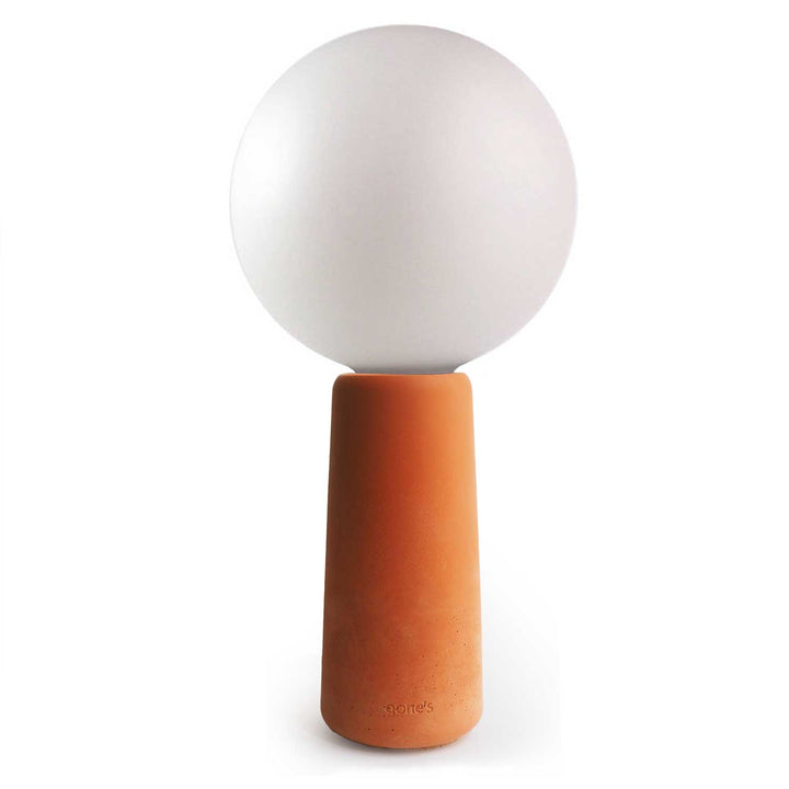 Lampe à poser en béton terracotta - Phare Lampes Gone's