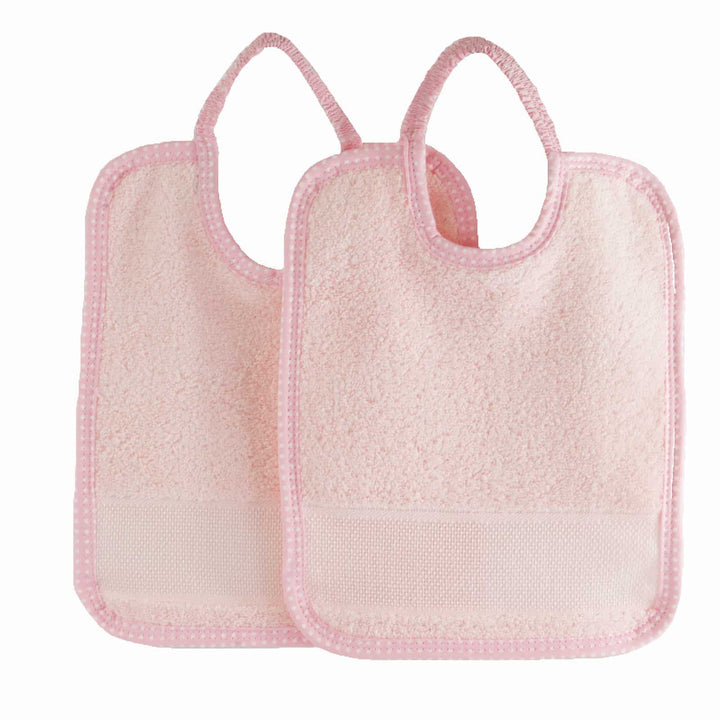 Lot de 2 bavoirs elastique avec toile aïda MAIDA Bavoirs Linandelle