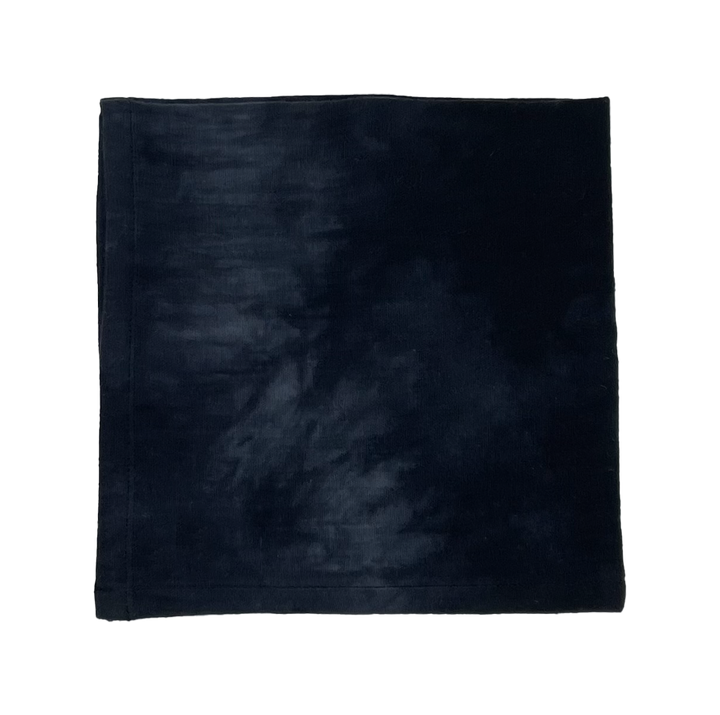 Lot de 4 serviettes tie and dye noir en coton