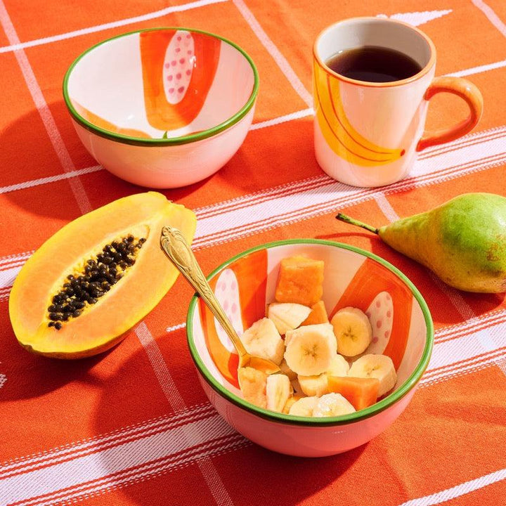 Set of 2 Colourful Banana Mugs - ROSE BALIMBA