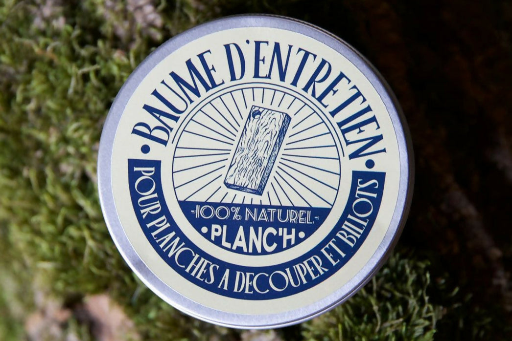 Baume d’entretien naturel pour billots et planches en bois – Soin nourrissant & protecteur made in France