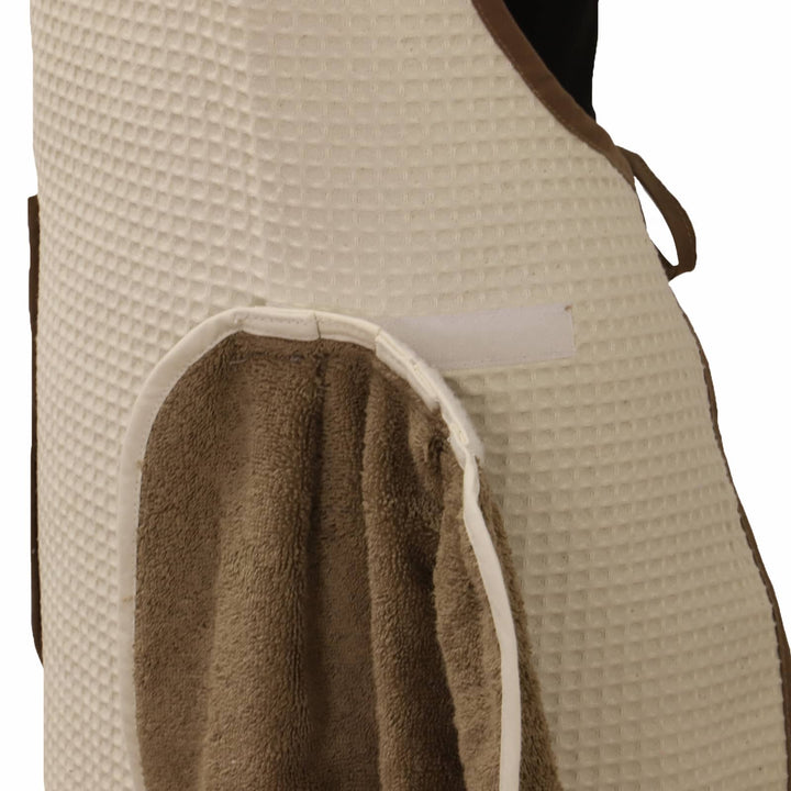 Tablier 100% coton nid d'abeille 250 g/m² PRATIQUE - Made in France Tabliers Linandelle